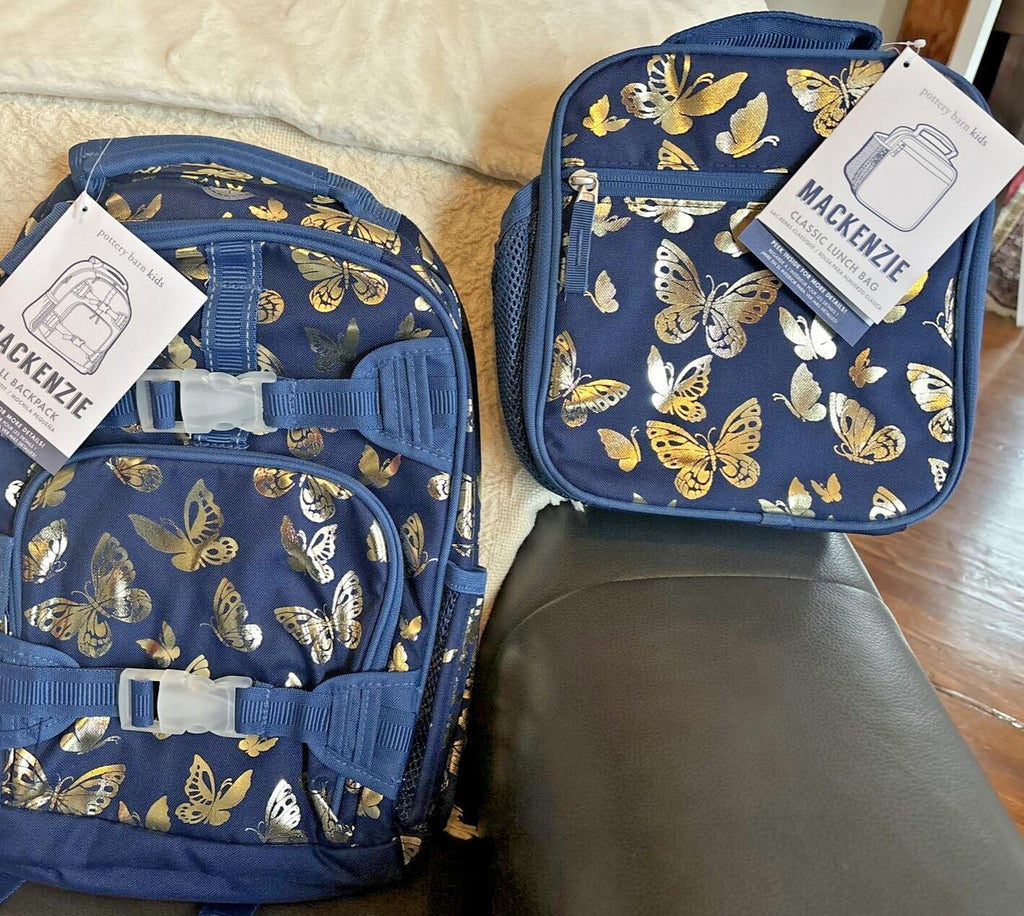 Pottery barn School LARGE BACKPACK +LUNCH BOX+WATER Disney Rainbow Bag set ?? .