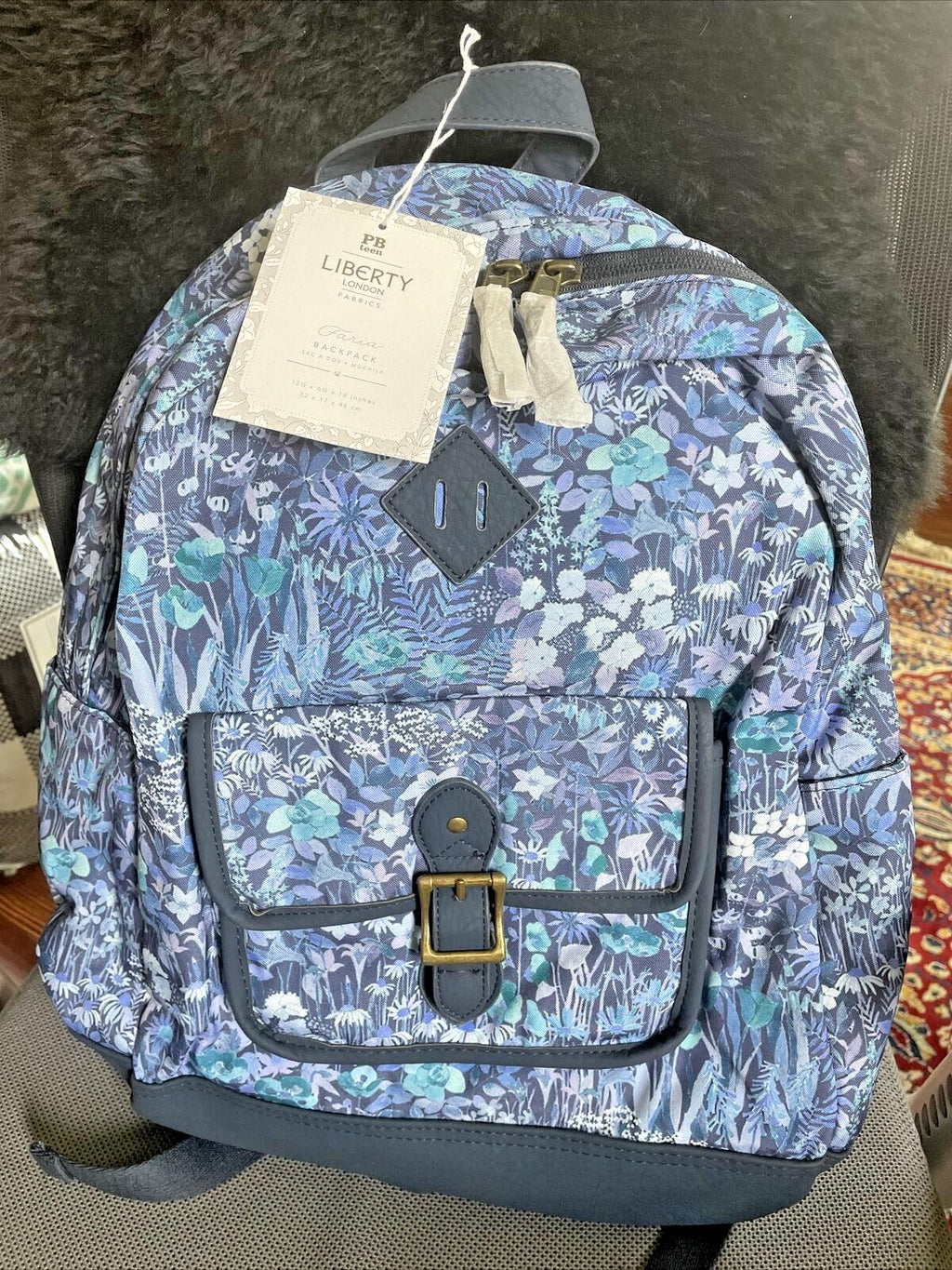 Pottery Barn school Disney Backpack flower floral Liberty London holiday teen .
