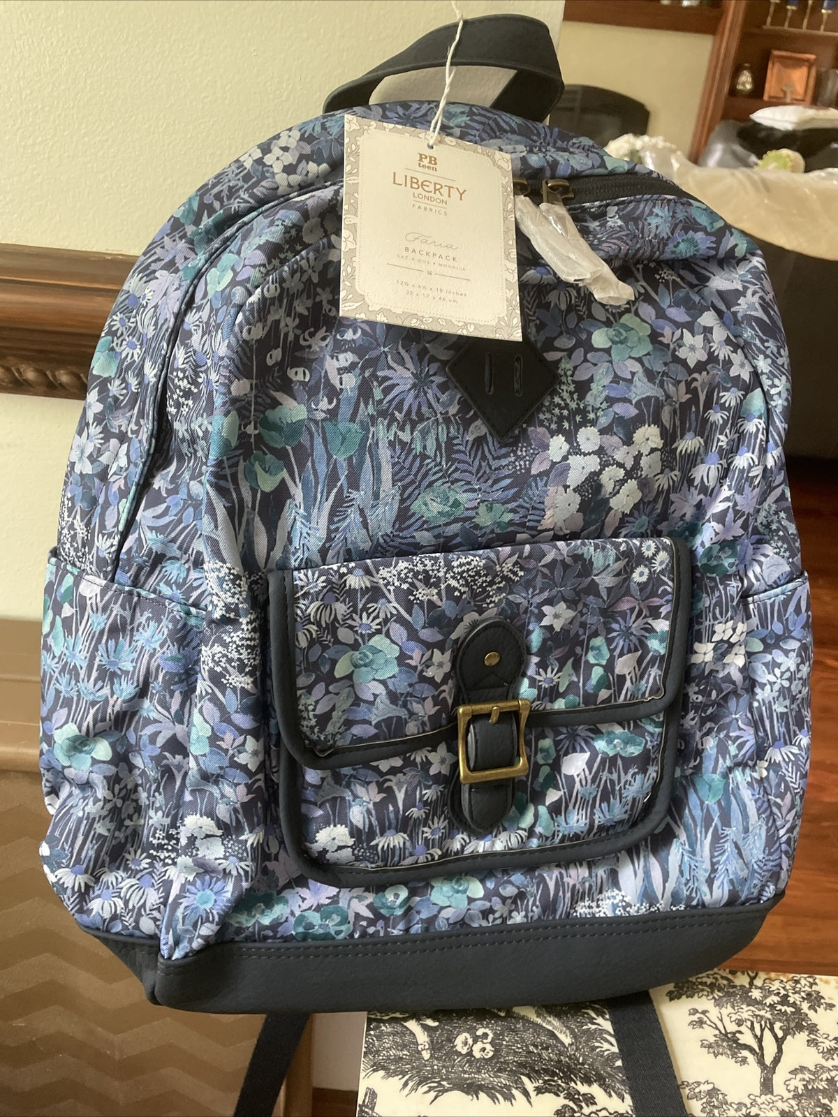Pottery Barn school Disney Backpack flower floral Liberty London holiday teen .