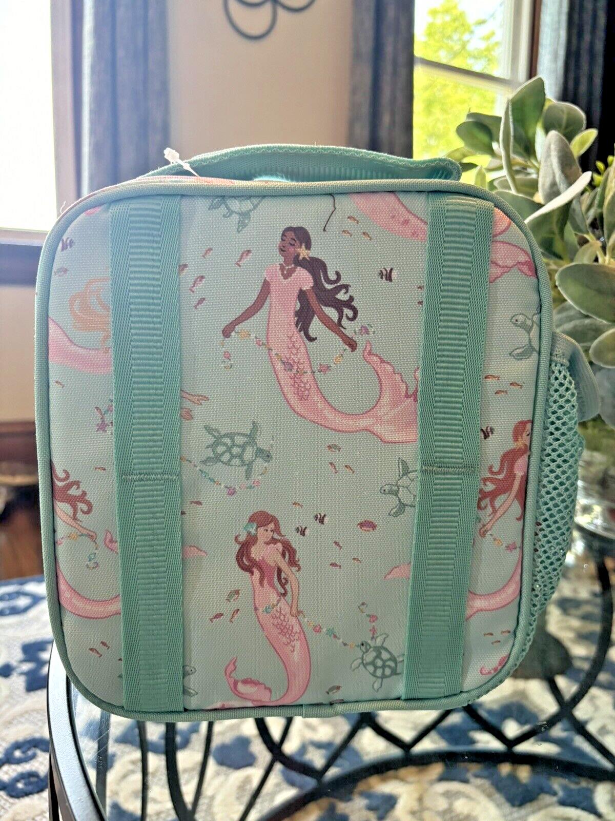 Pottery Barn LUNCH BOX BAG school Disney Mermaid Ariel princess party girl NEW .