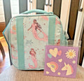 Pottery Barn school Disney LUNCH BOX BAG Mermaid Ariel princess travel girl .