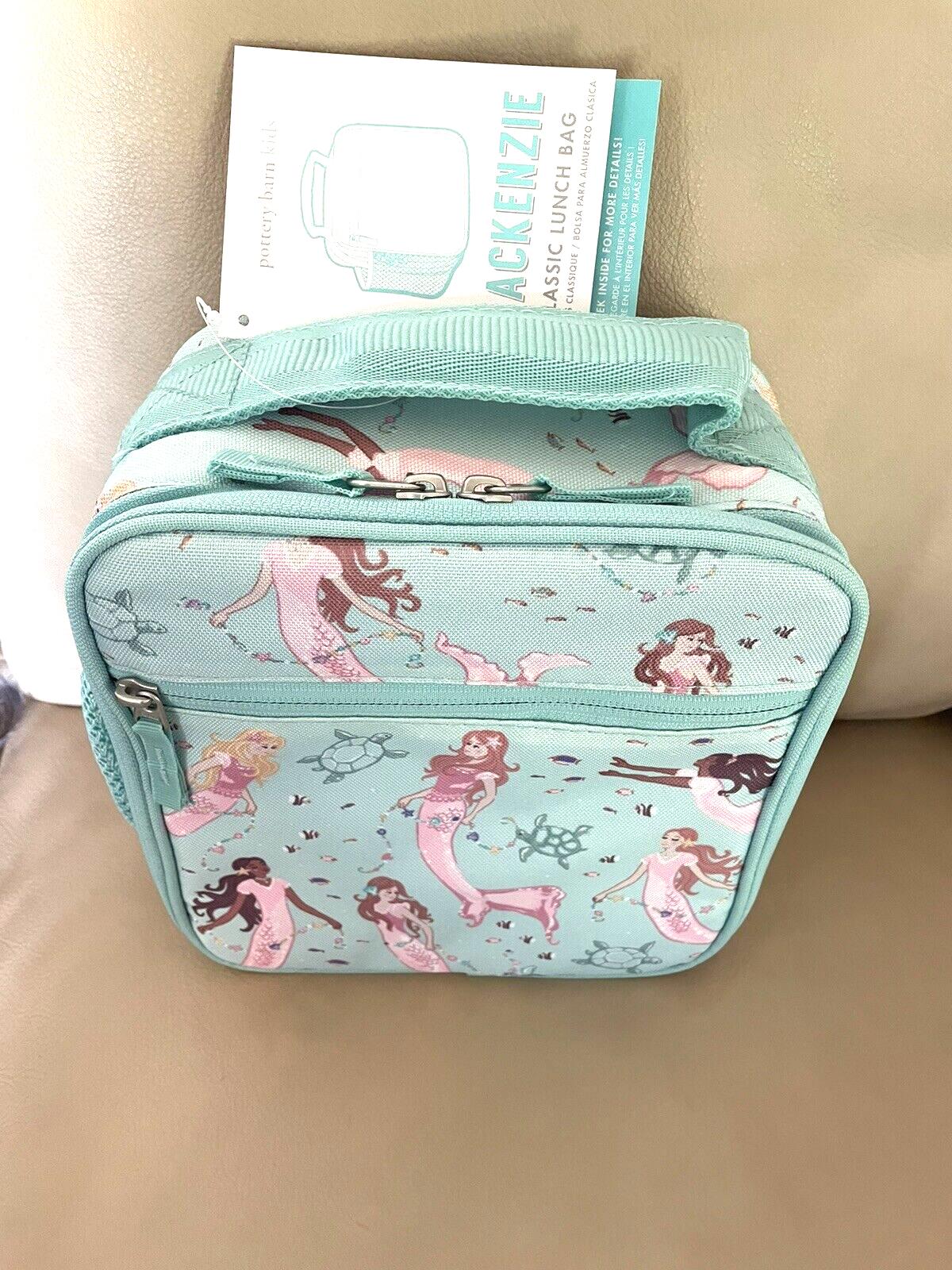 Pottery Barn school Disney LUNCH BOX BAG Mermaid Ariel princess travel girl .