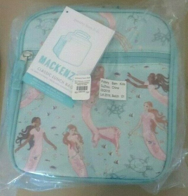Pottery Barn LUNCH BOX BAG school Disney Mermaid Ariel princess party girl NEW .