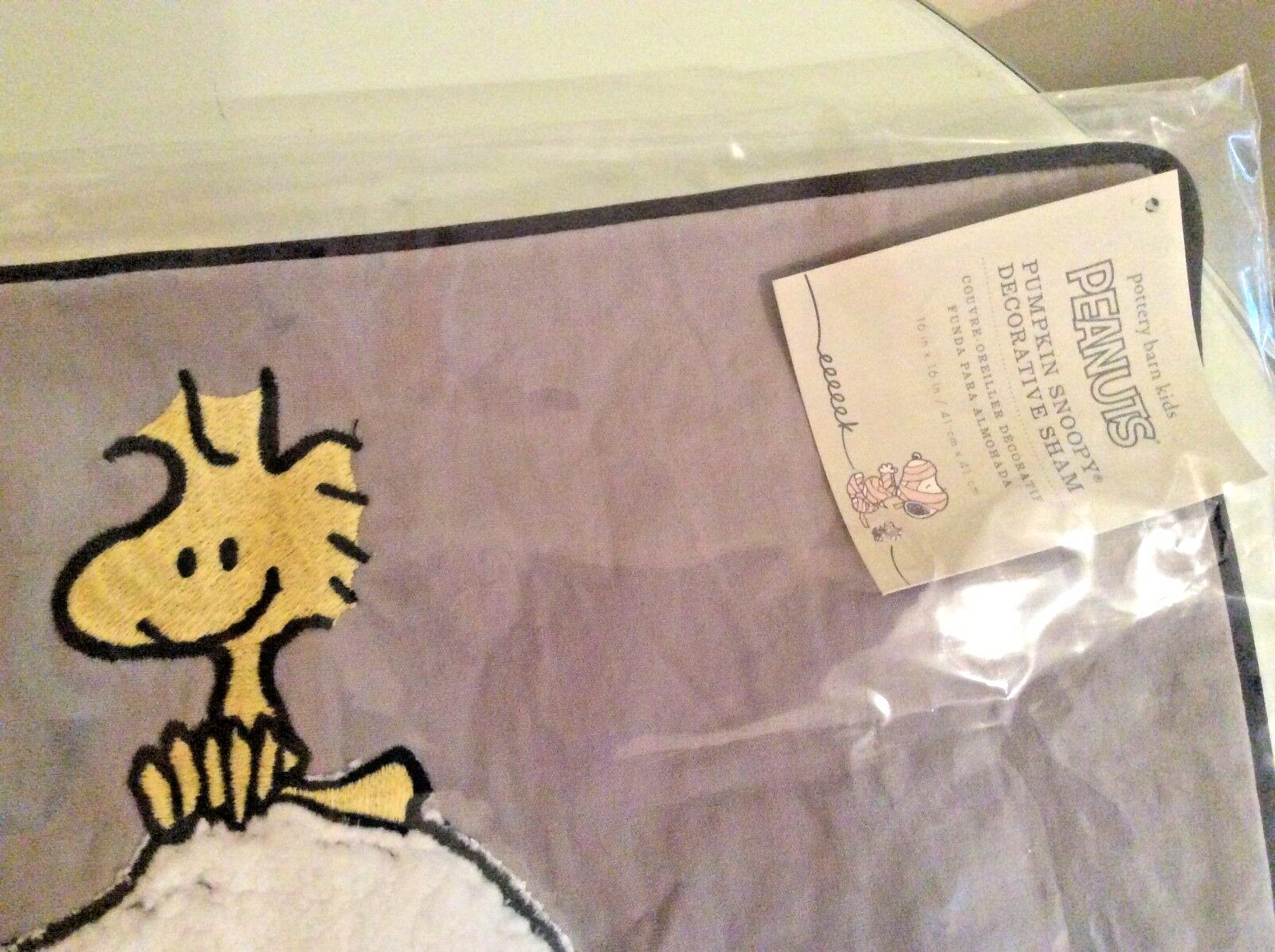 Snoopy Pottery Barn Peanuts Holiday pillow Sham halloween Disney School kids n