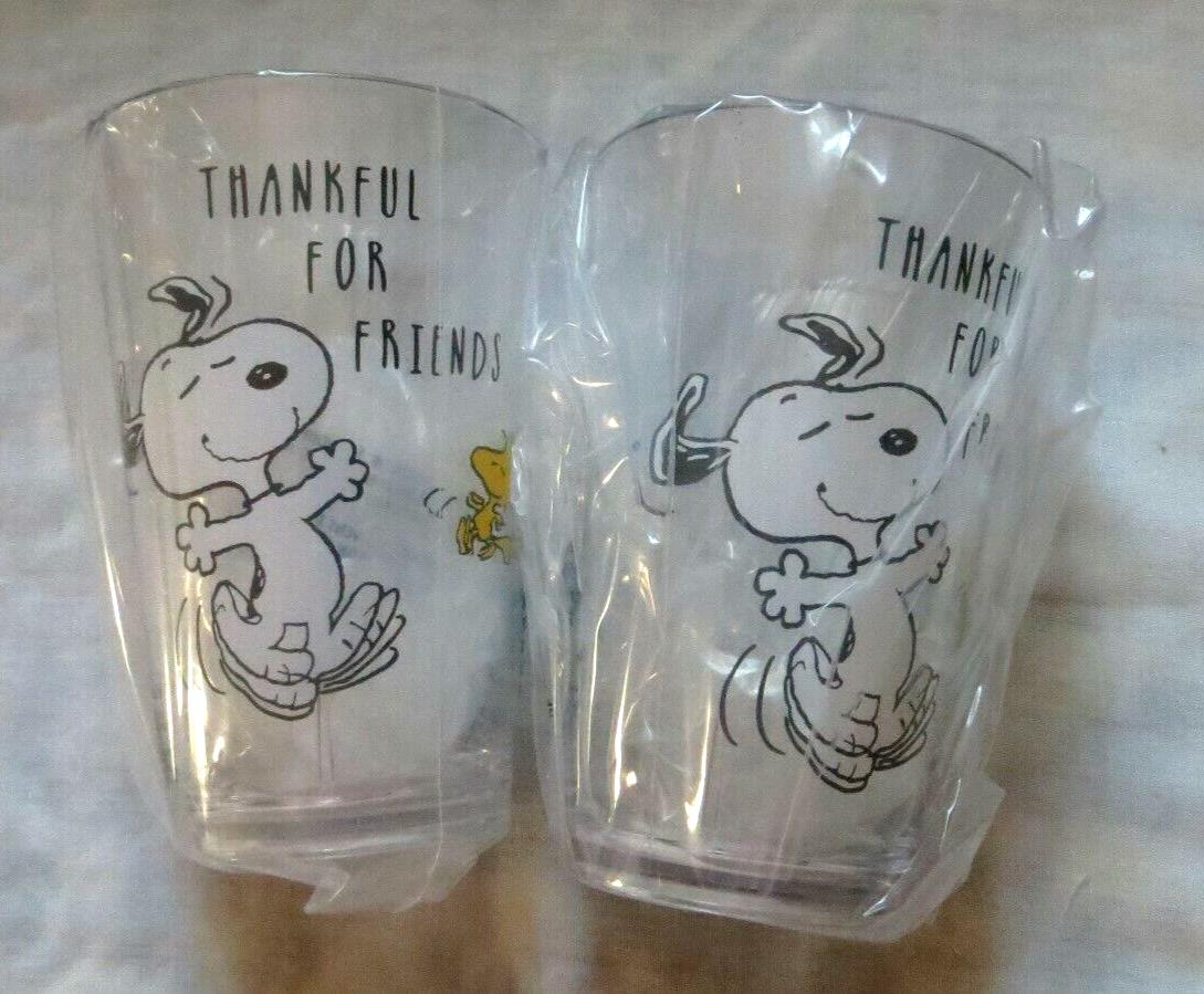 Pottery barn Snoopy school Peanuts Holiday dog gift party Thanksgiving cup SET 2
