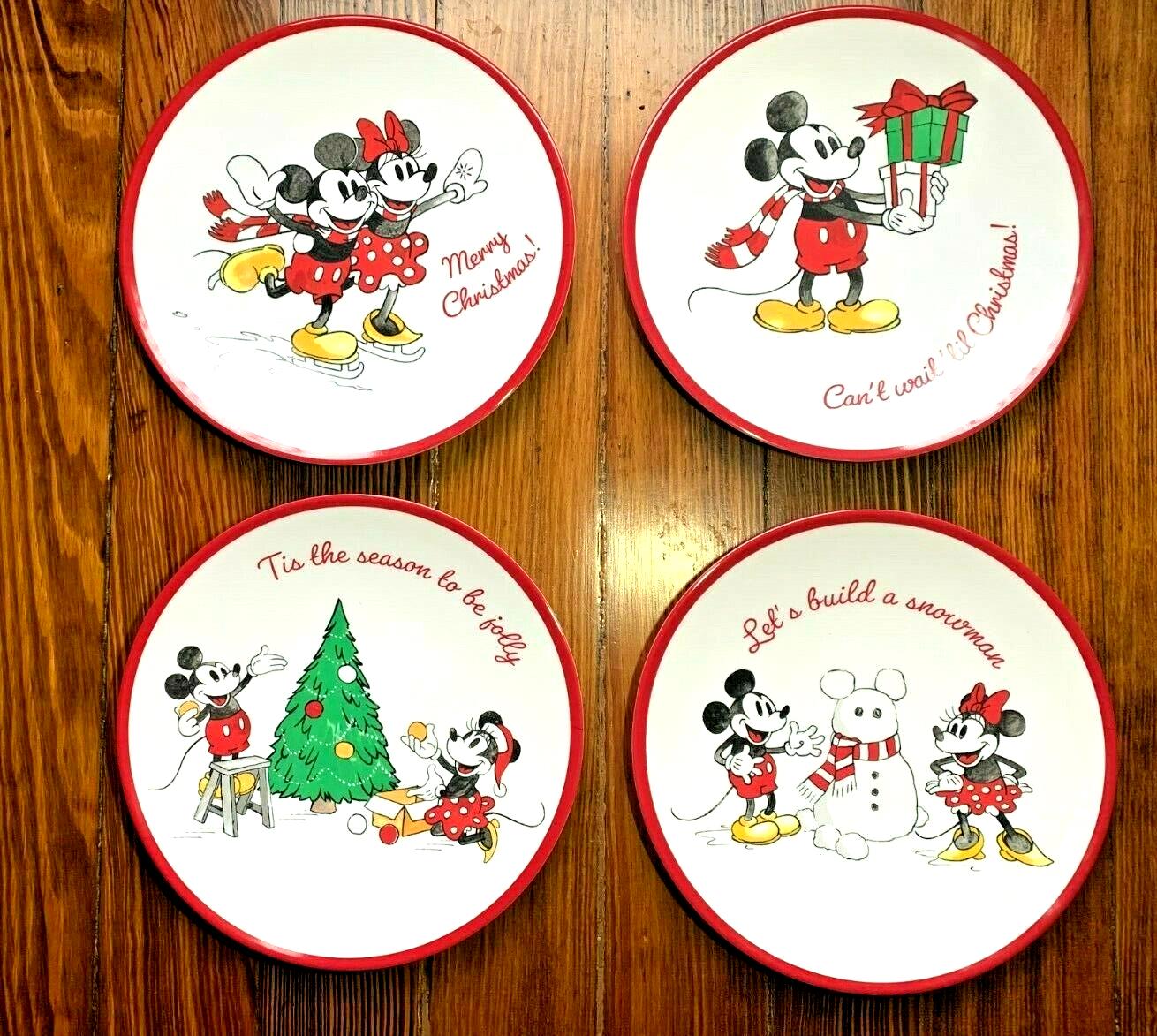Pottery Barn disney Mickey Mouse Christmas holiday Dinner party gift kid SET 12'