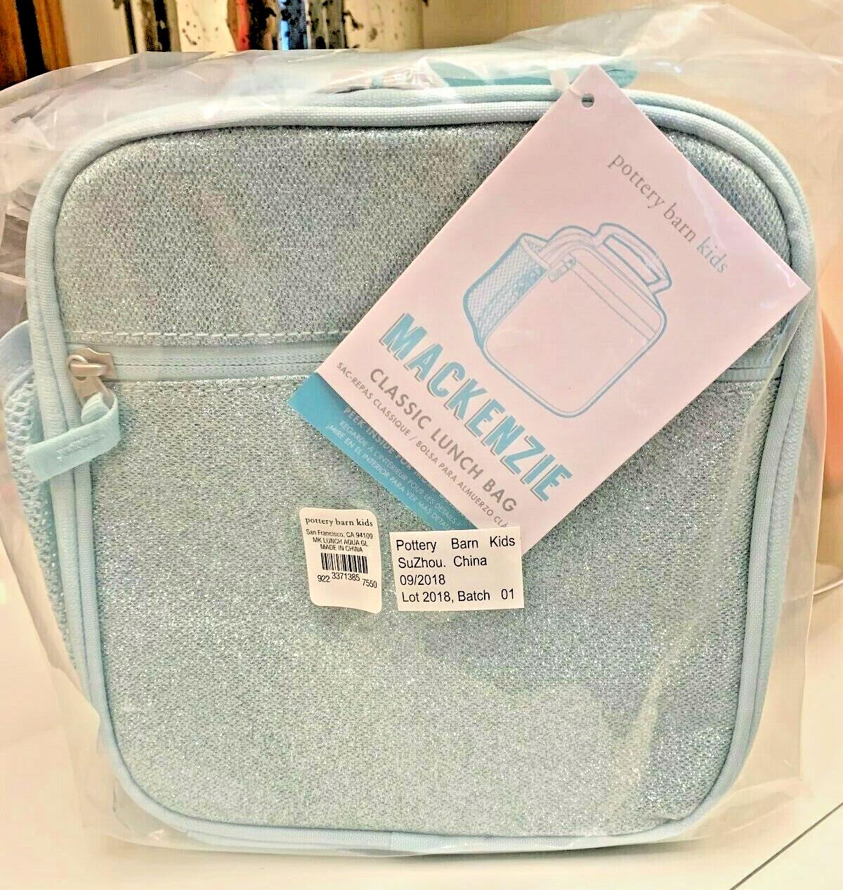 Pottery Barn school Disney glitter LUNCH BOX BAG Frozen girl Travel SET KID??  ]