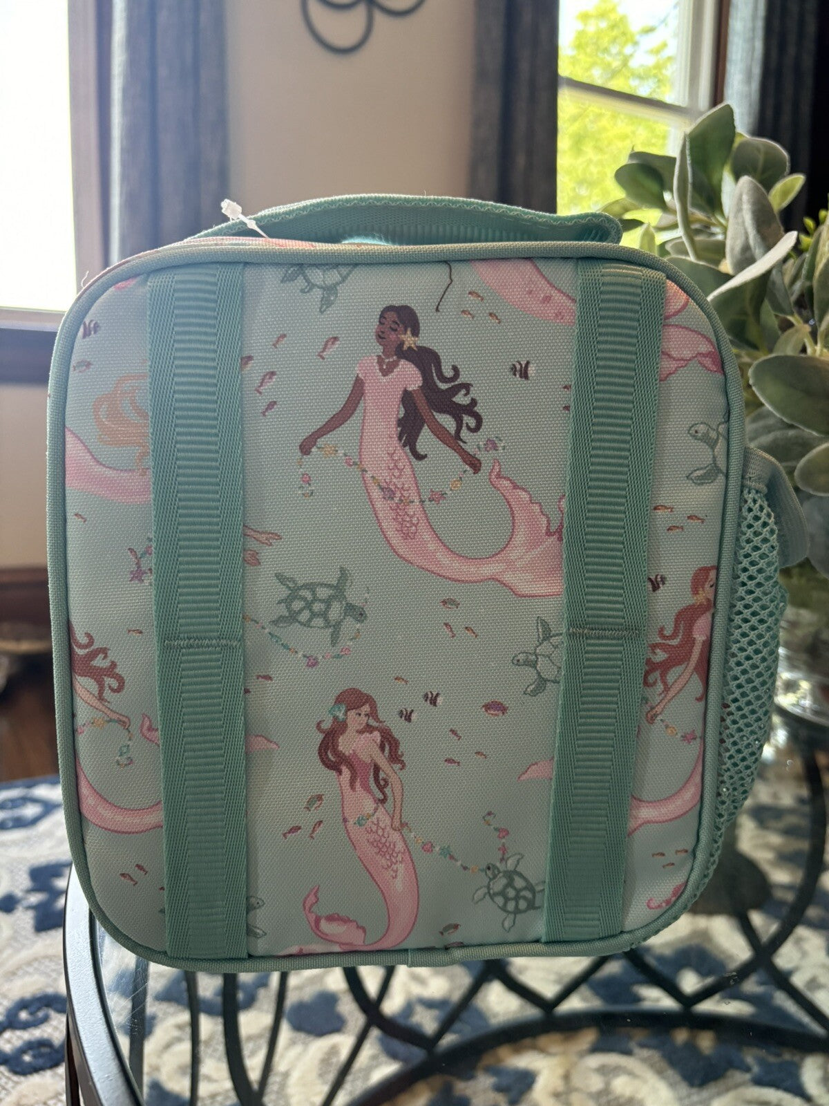 Pottery Barn school Disney LUNCH BOX BAG Mermaid Ariel princess travel girl .
