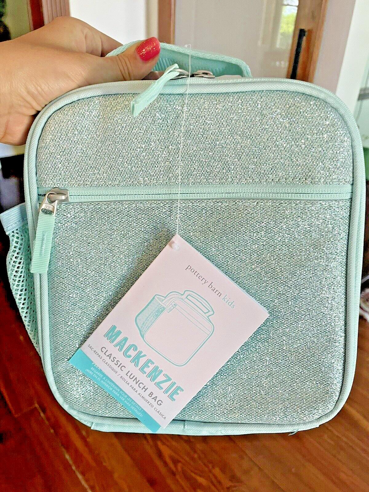 Pottery Barn school Disney glitter LUNCH BOX BAG Frozen girl Travel SET KID??  ]