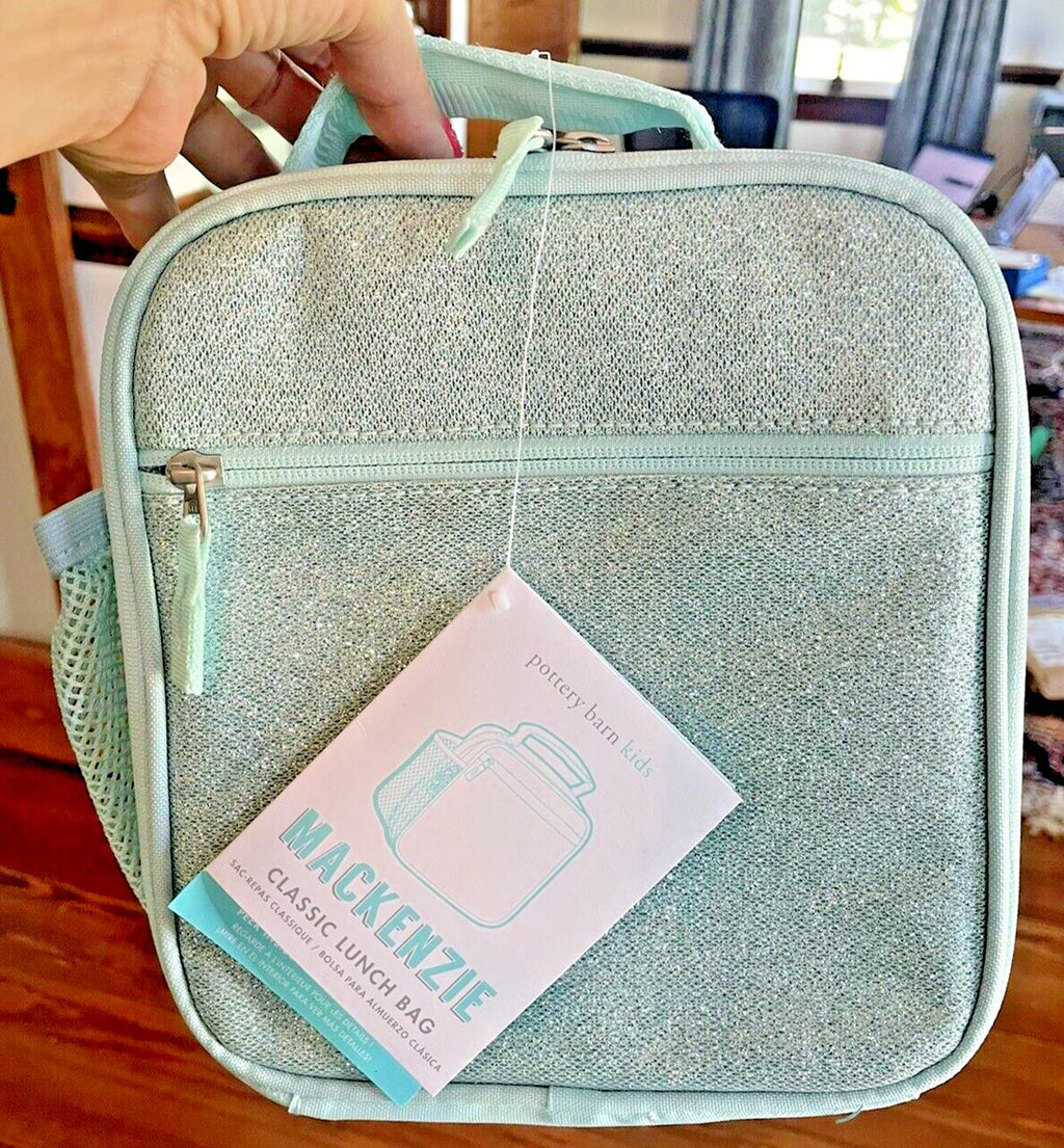 Pottery Barn school Disney glitter LUNCH BOX BAG Frozen girl Travel SET KID??  ]