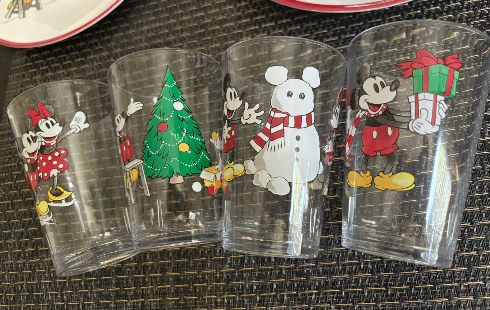 Pottery Barn disney Mickey Mouse Christmas holiday Dinner party gift kid SET 12'