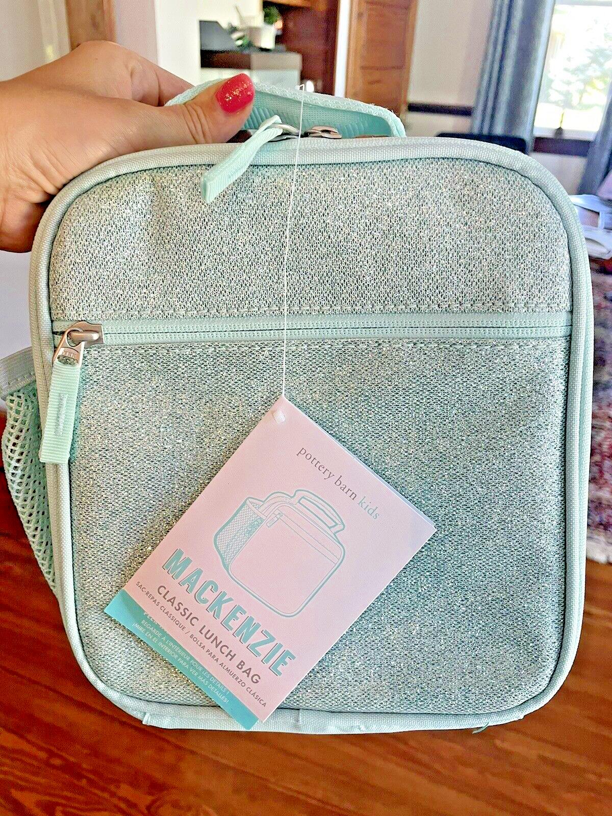 Pottery Barn school Disney glitter LUNCH BOX BAG Frozen girl Travel SET KID??  ]