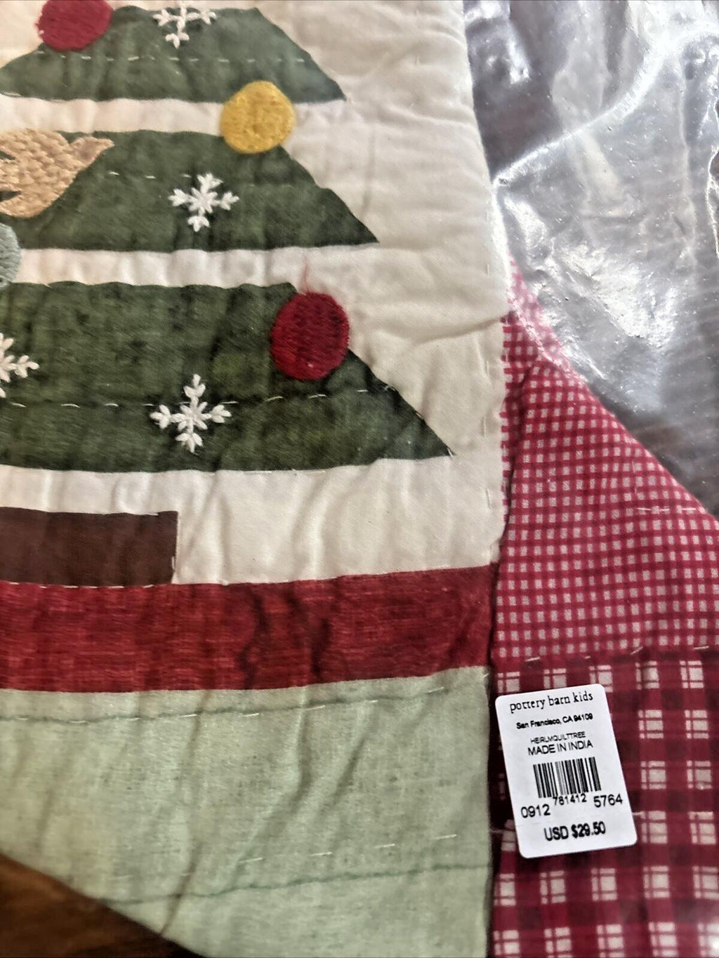 Pottery Barn Holiday Christmas stocking gift party quilted tree Disney kids ,