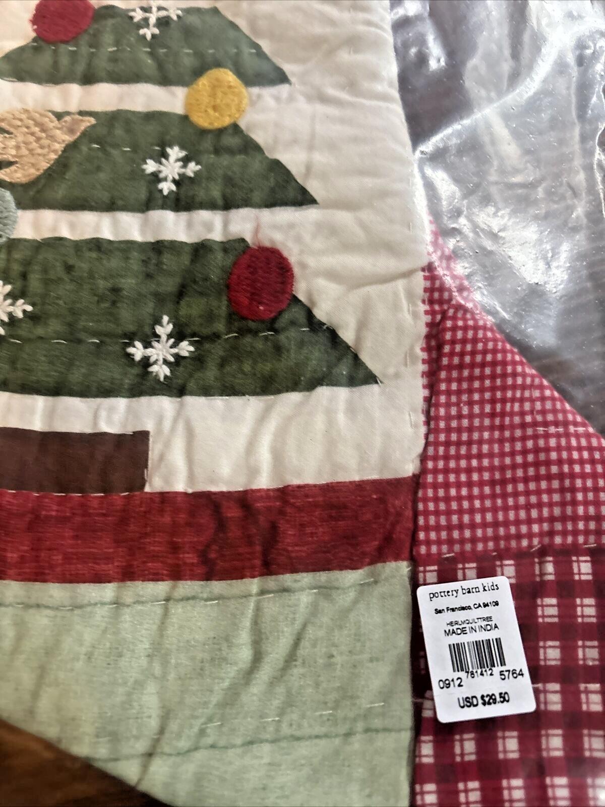Pottery Barn Holiday Christmas stocking gift party quilted tree Disney kids ,