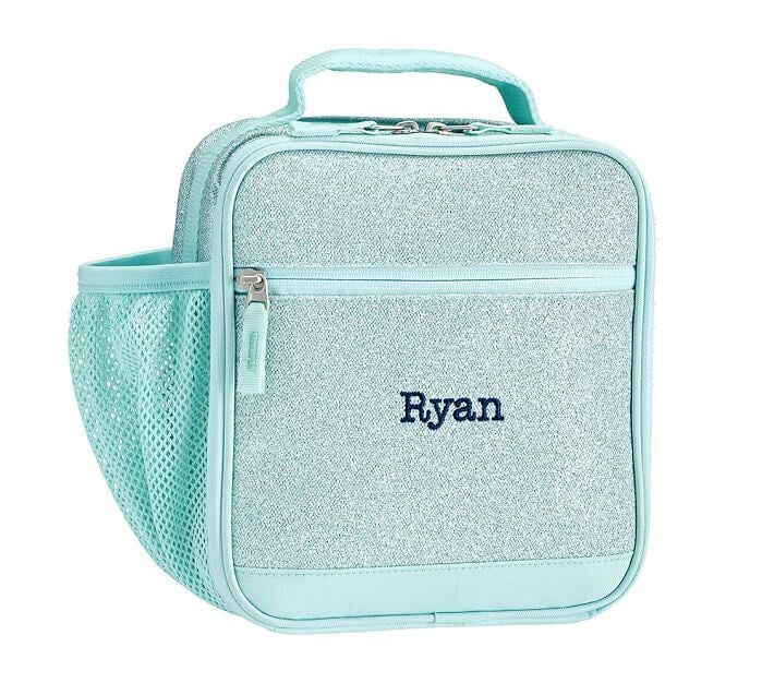 Pottery Barn school Disney glitter LUNCH BOX BAG Frozen girl Travel SET KID??  ]