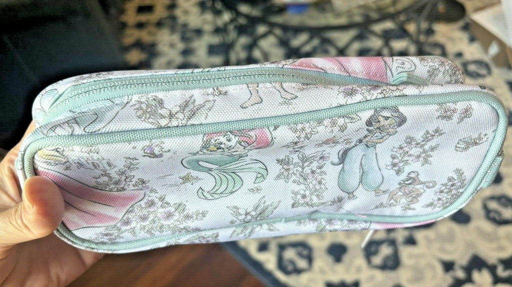 School Pottery Barn DISNEY Princess pencil CASE bag+Utensil Cinderella Belle n