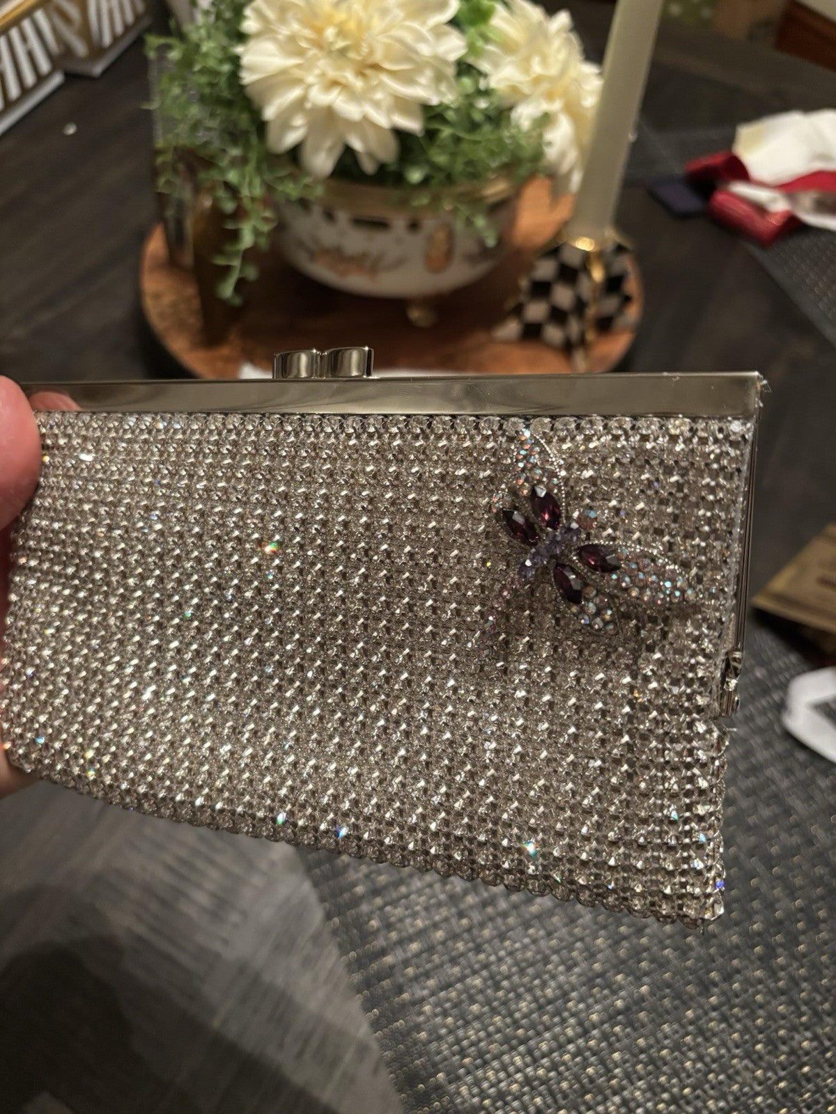 Diamond Purse Wedding Holiday Christmas Vintage Andrea New York party girl gift