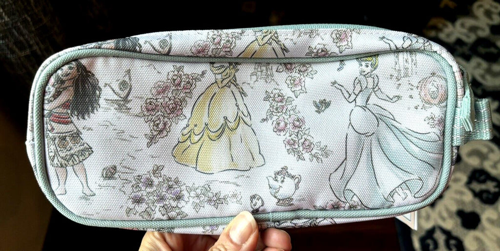 School Pottery Barn DISNEY Princess pencil CASE bag+Utensil Cinderella Belle n