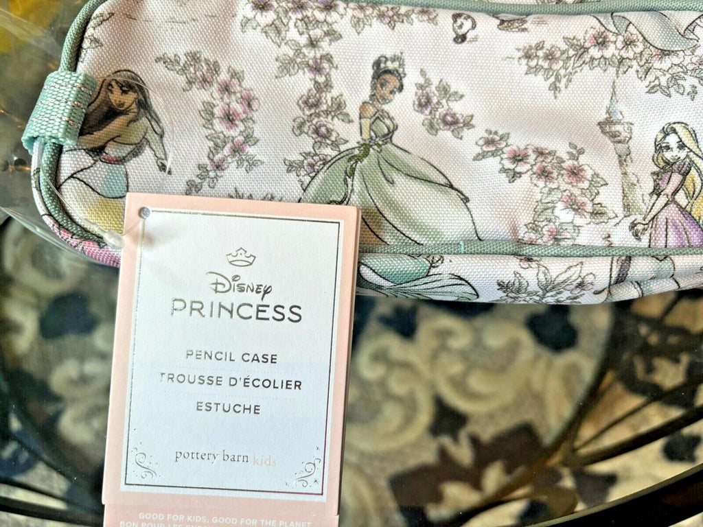 School Pottery Barn DISNEY Princess pencil CASE bag+Utensil Cinderella Belle n