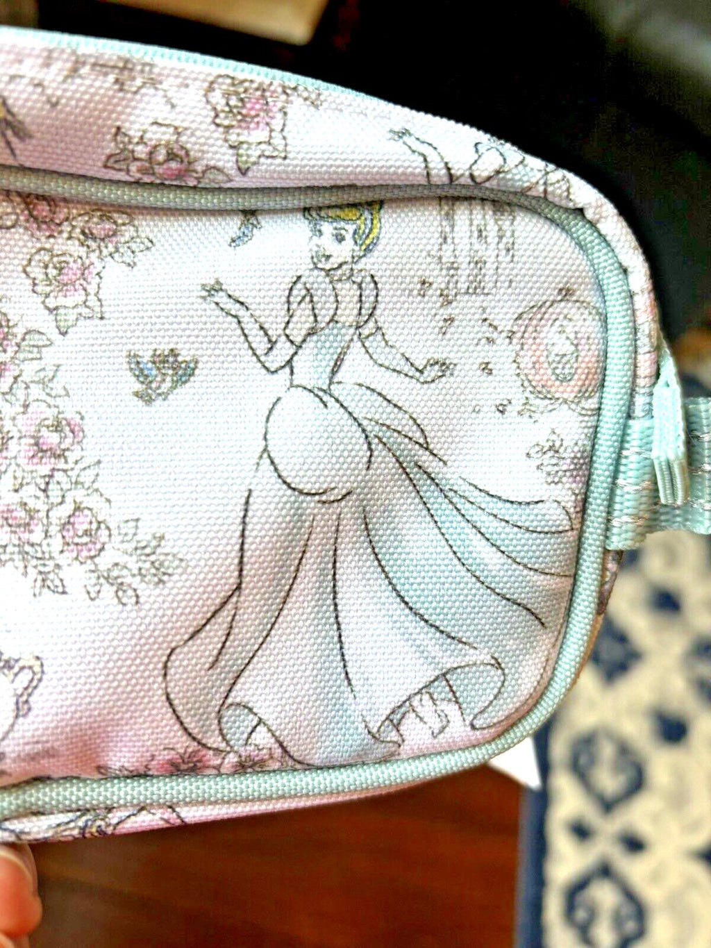 School Pottery Barn DISNEY Princess pencil CASE bag+Utensil Cinderella Belle n