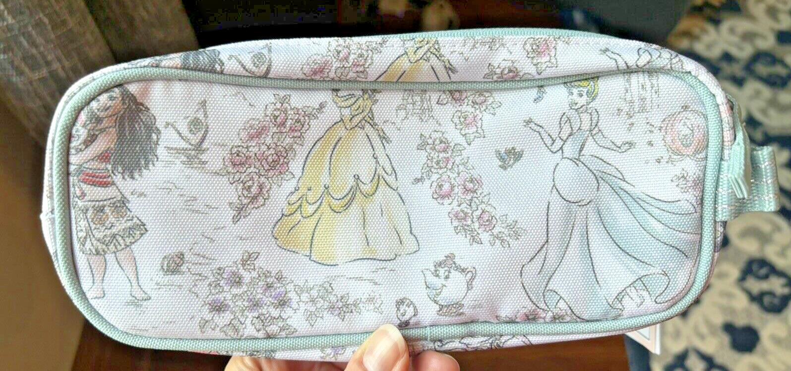 School Pottery Barn DISNEY Princess pencil CASE bag+Utensil Cinderella Belle n