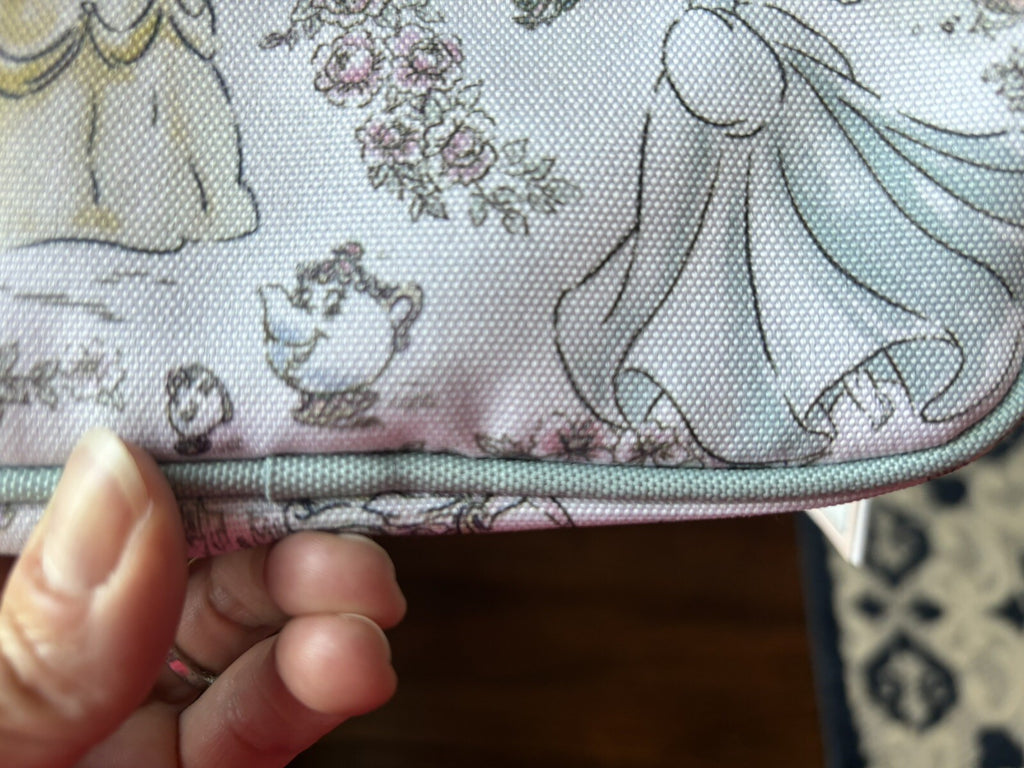 School Pottery Barn DISNEY Princess pencil CASE bag+Utensil Cinderella Belle n