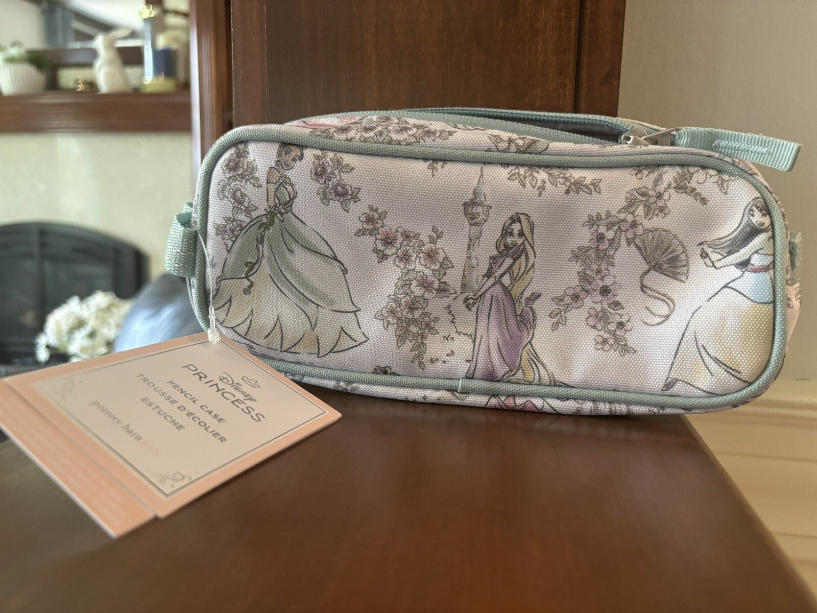 School Pottery Barn DISNEY Princess pencil CASE bag+Utensil Cinderella Belle n