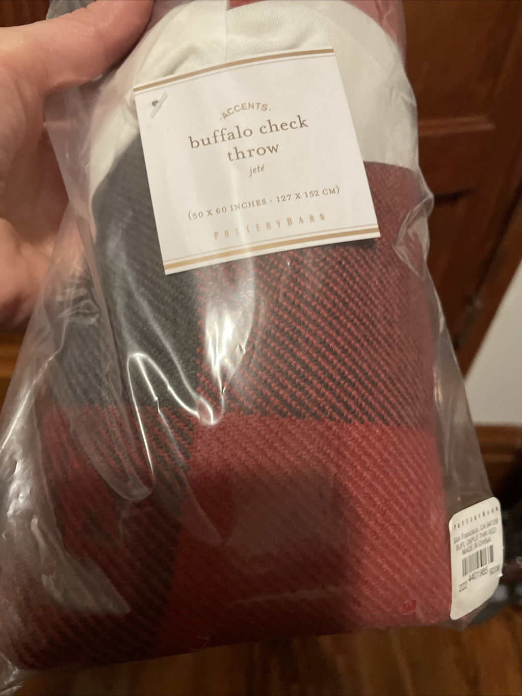Pottery Barn holiday Christmas Plaid Stewart?throw blanket cover Disney Gift ??'