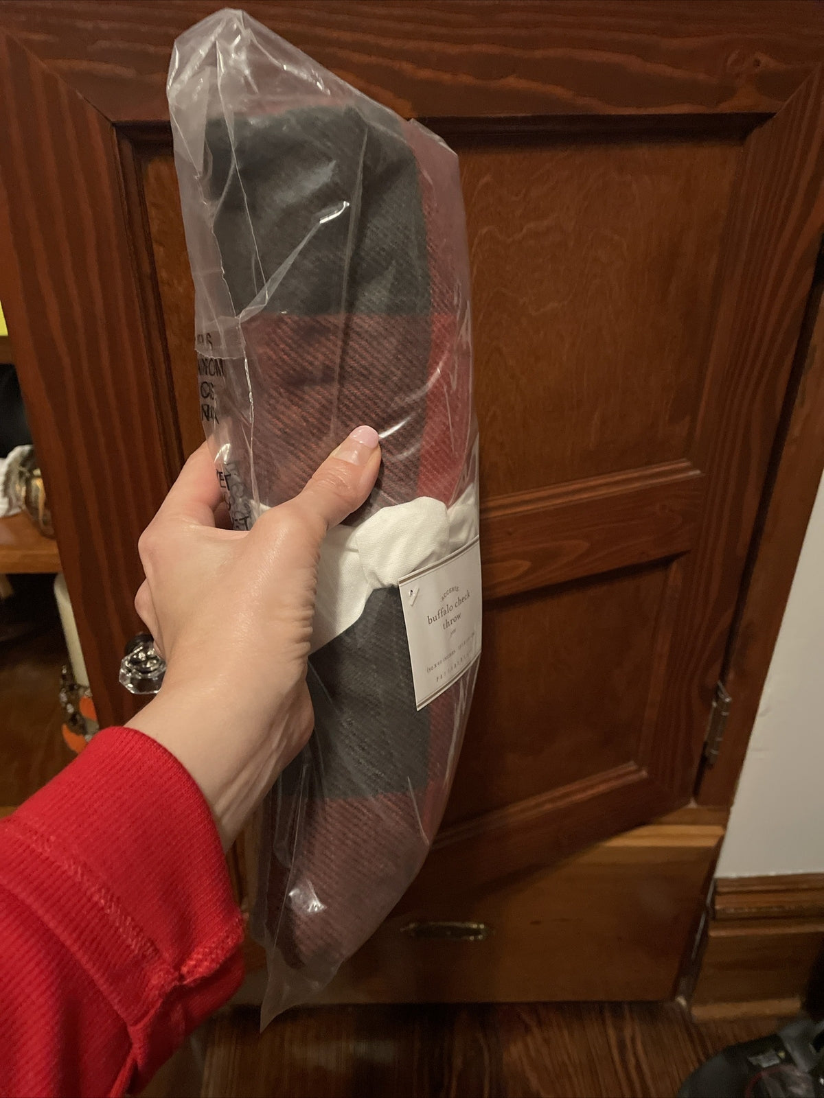 Pottery Barn holiday Christmas Plaid Stewart?throw blanket cover Disney Gift ??'