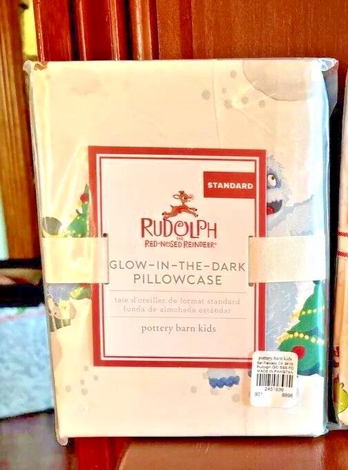 Disney Pottery Barn Rudolph Christmas Bumble Holiday Gift party kid Pillowcase '