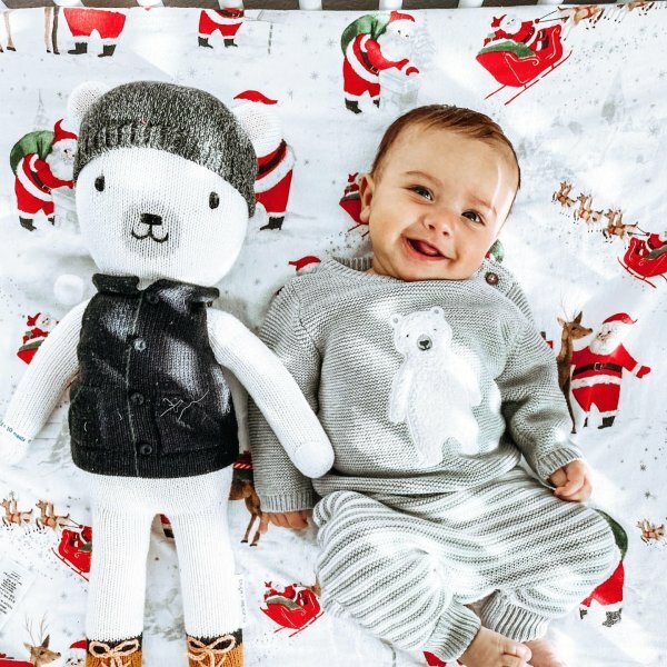 Pottery Barn Disney CRIB TODDLER bed SHEET holiday Winter gift Christmas Santa ]