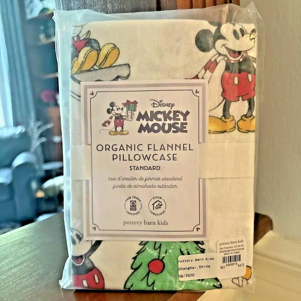 Disney Mickey Mouse Pottery Barn holiday Christmas party kid Minnie Pillowcase '