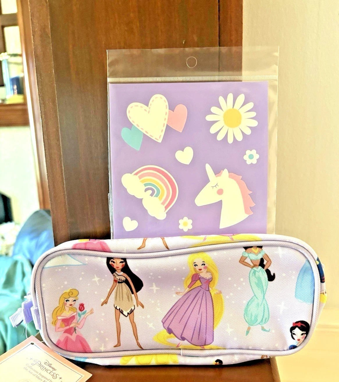 Pottery Barn Kids School Disney Glitter Hello Kitty Barbie travel Pencil case n
