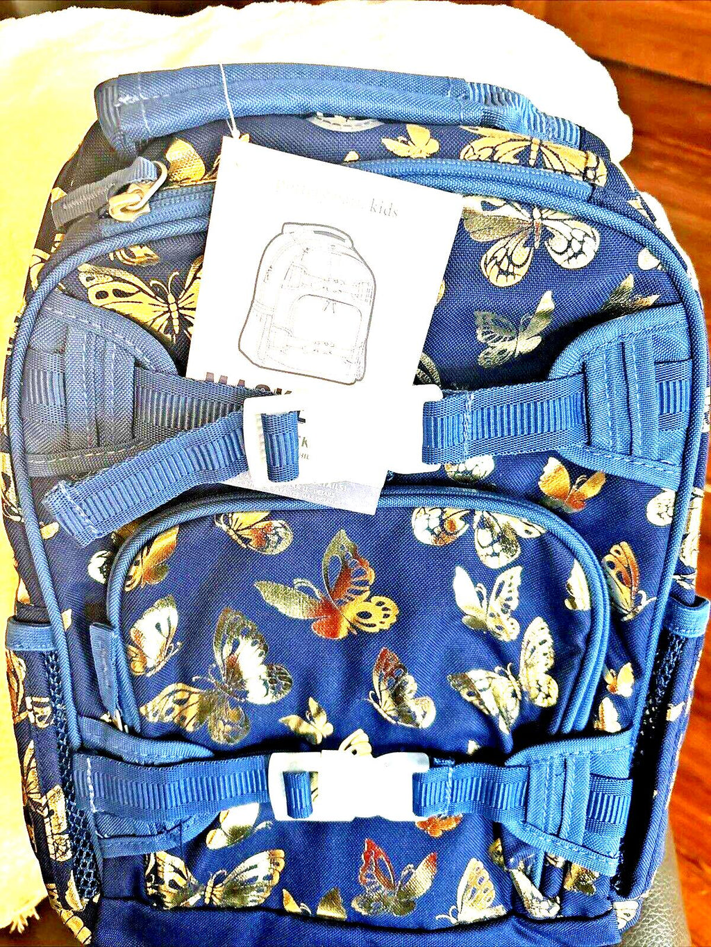 Disney School Pottery barn backpack Glitter Large travel princess girl  ?? .
