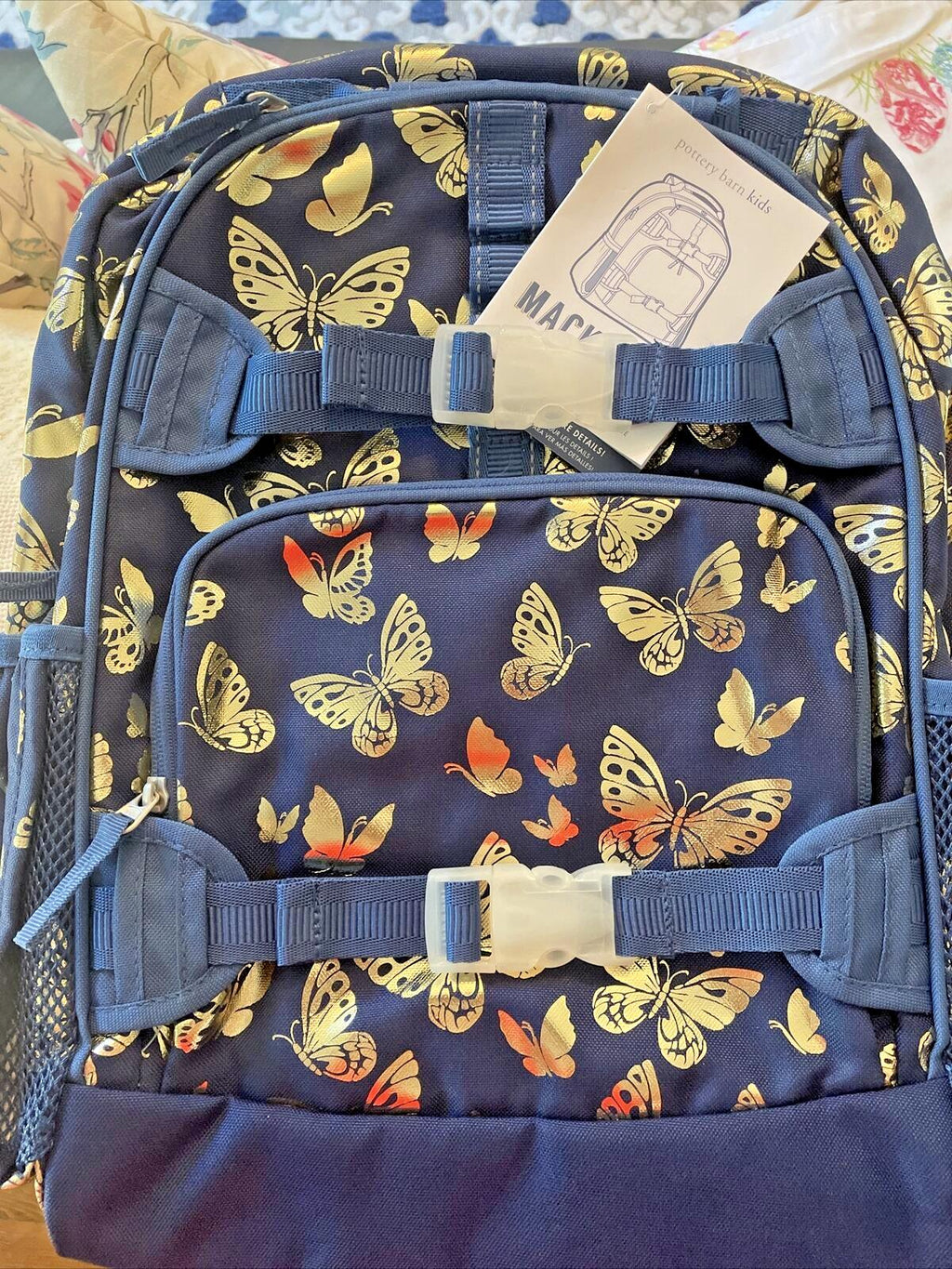 Disney School Pottery barn backpack Glitter Large travel princess girl  ?? .