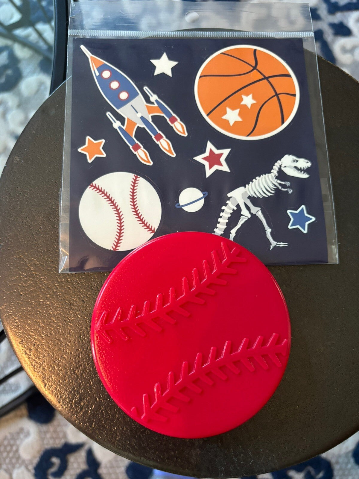 School Pottery Barn Disney Space Baseball Dinosaur ball star Sticker Set pre k .