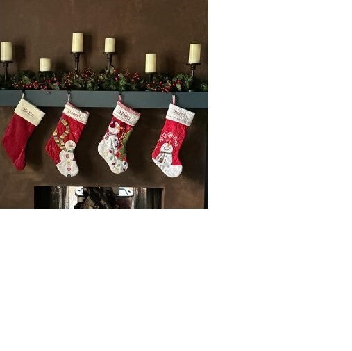 Pottery Barn Holiday Christmas stocking Snowman gift party school Disney trip ]