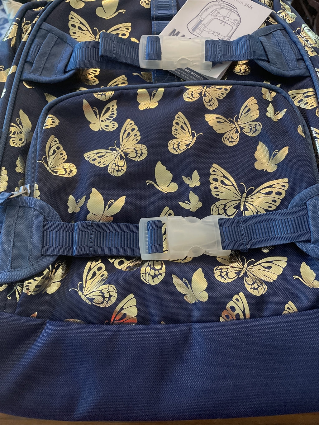 Disney School Pottery barn backpack Glitter Large travel princess girl  ?? .