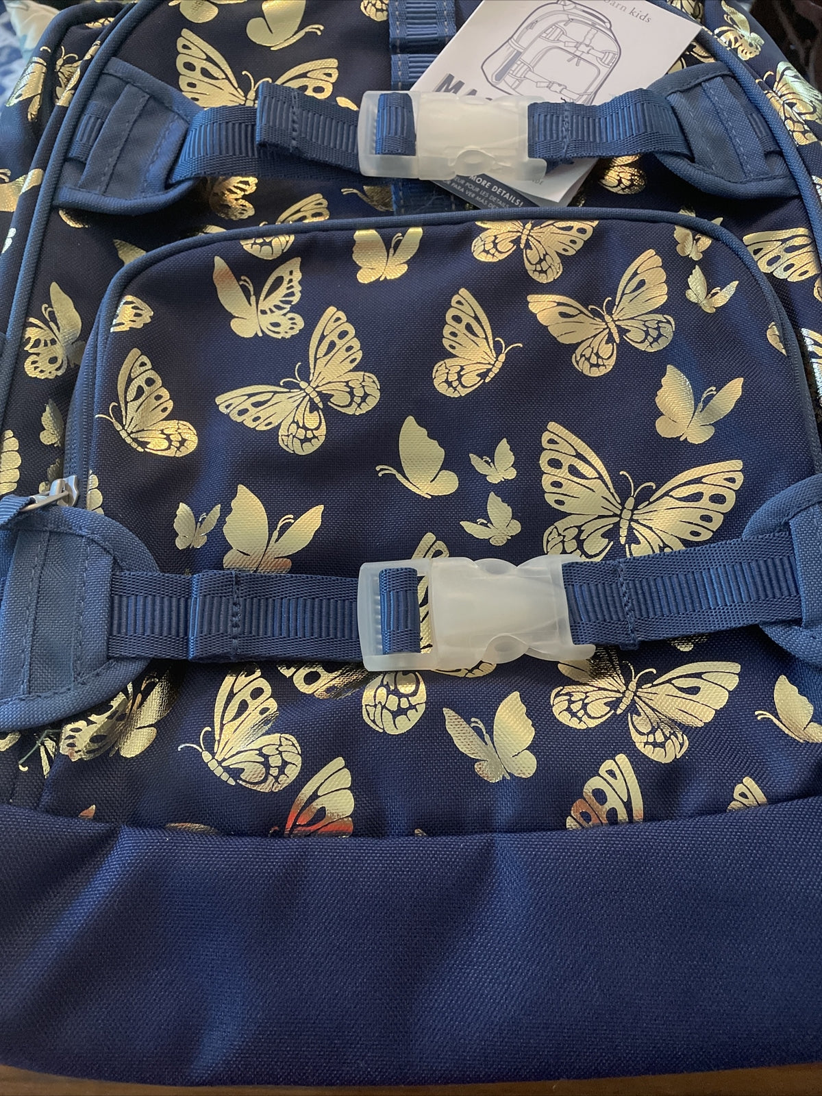 Disney School Pottery barn backpack Glitter Large travel princess girl  ?? .