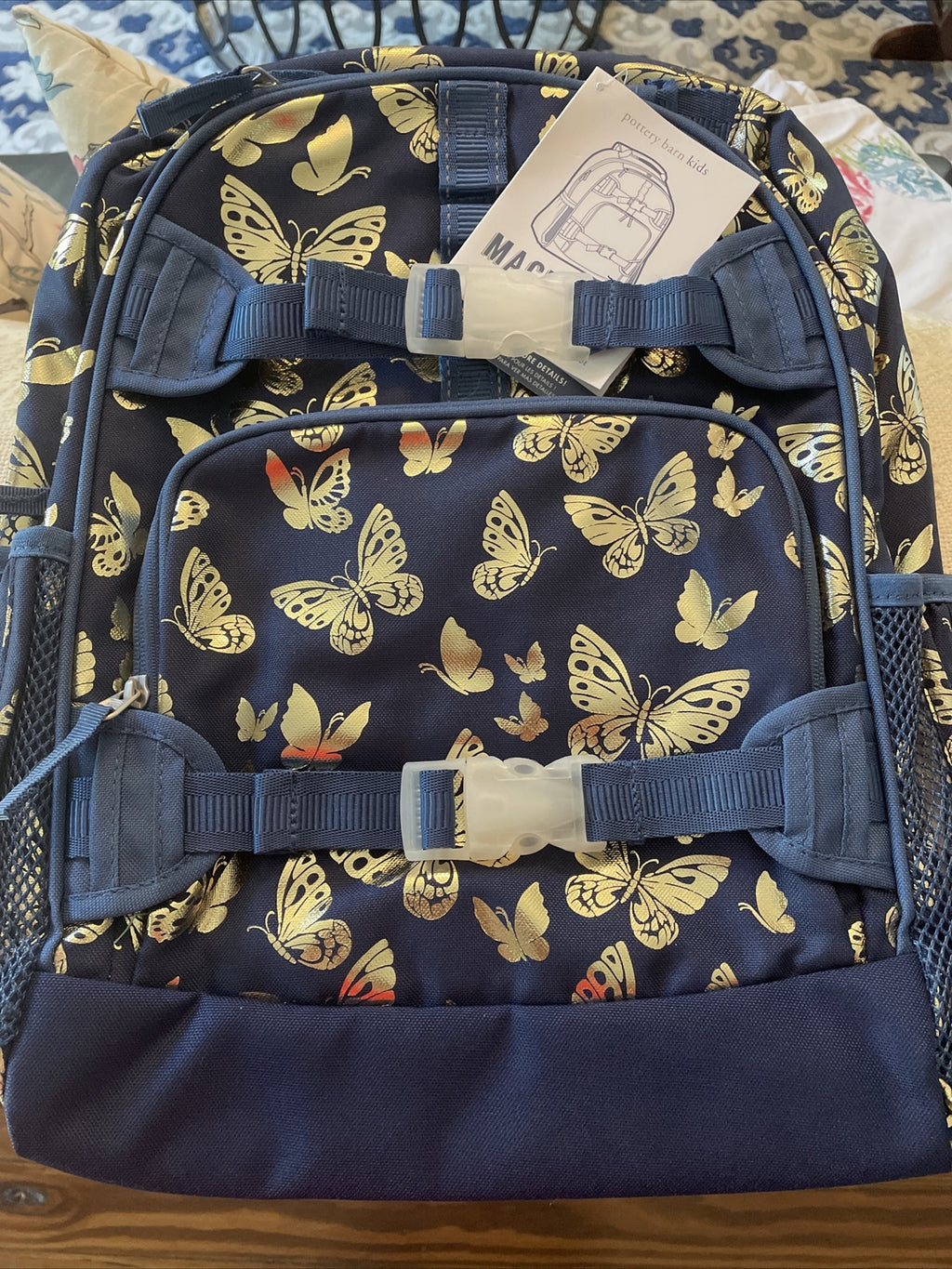 Disney School Pottery barn backpack Glitter Large travel princess girl  ?? .