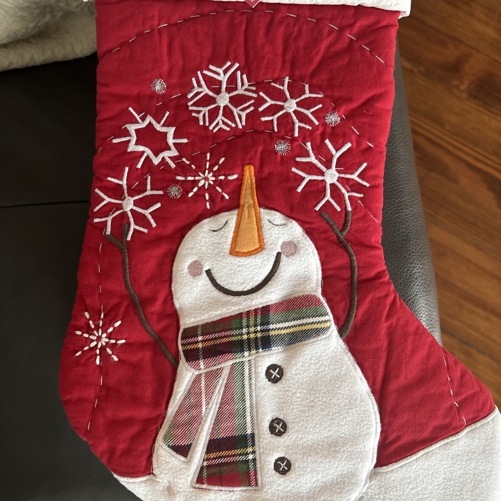 Pottery Barn Holiday Christmas stocking Snowman gift party school Disney trip ]