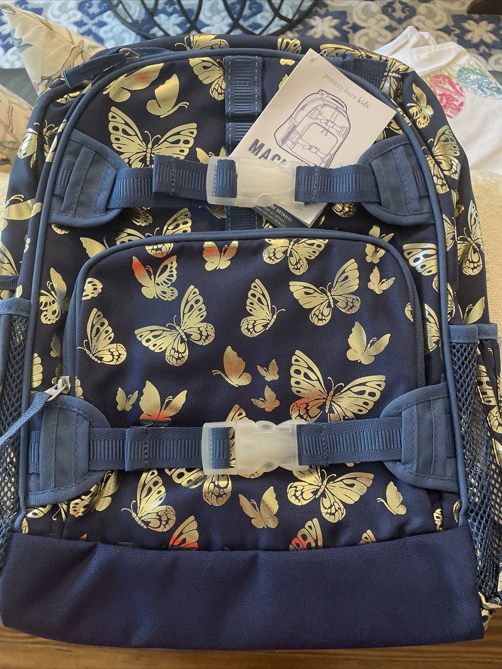 Disney School Pottery barn backpack Glitter Large travel princess girl  ?? .