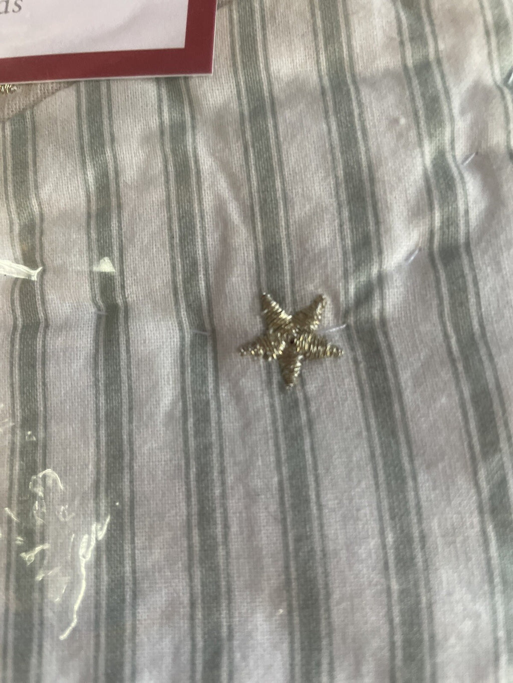 Pottery Barn Pillow SHAM  Plaid Disney Holiday fur star Christmas gift kids ]