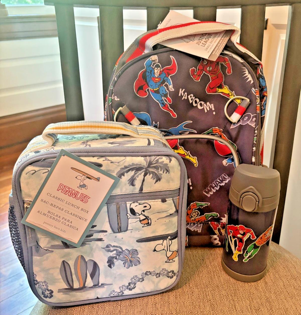 Pottery Barn School Snoopy Marvel Star Wars Trek BACKPACK LUNCH travel Bag boy [