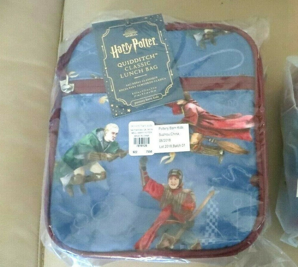 School  Disney Pottery barn Harry Potter QUIDDITCH LUNCH BOX Wizard  ]