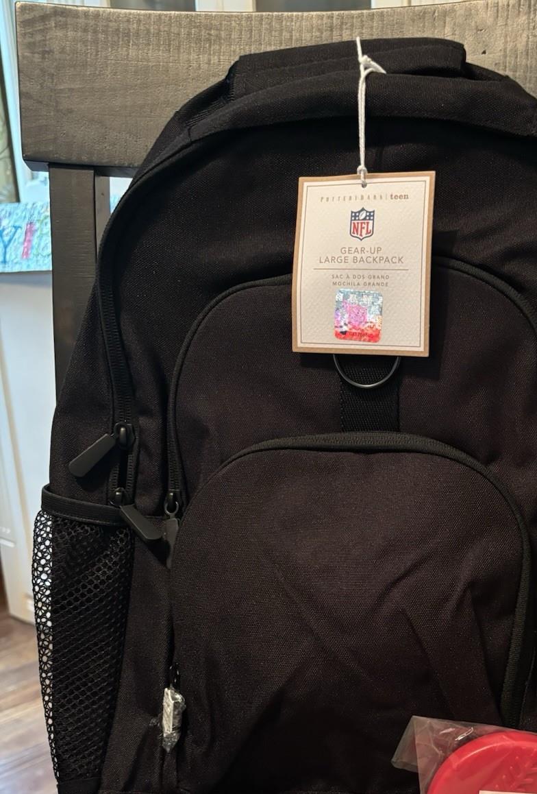 Pottery Barn School Disney Football Backpack sport bag Baseball Travel NFL kid .