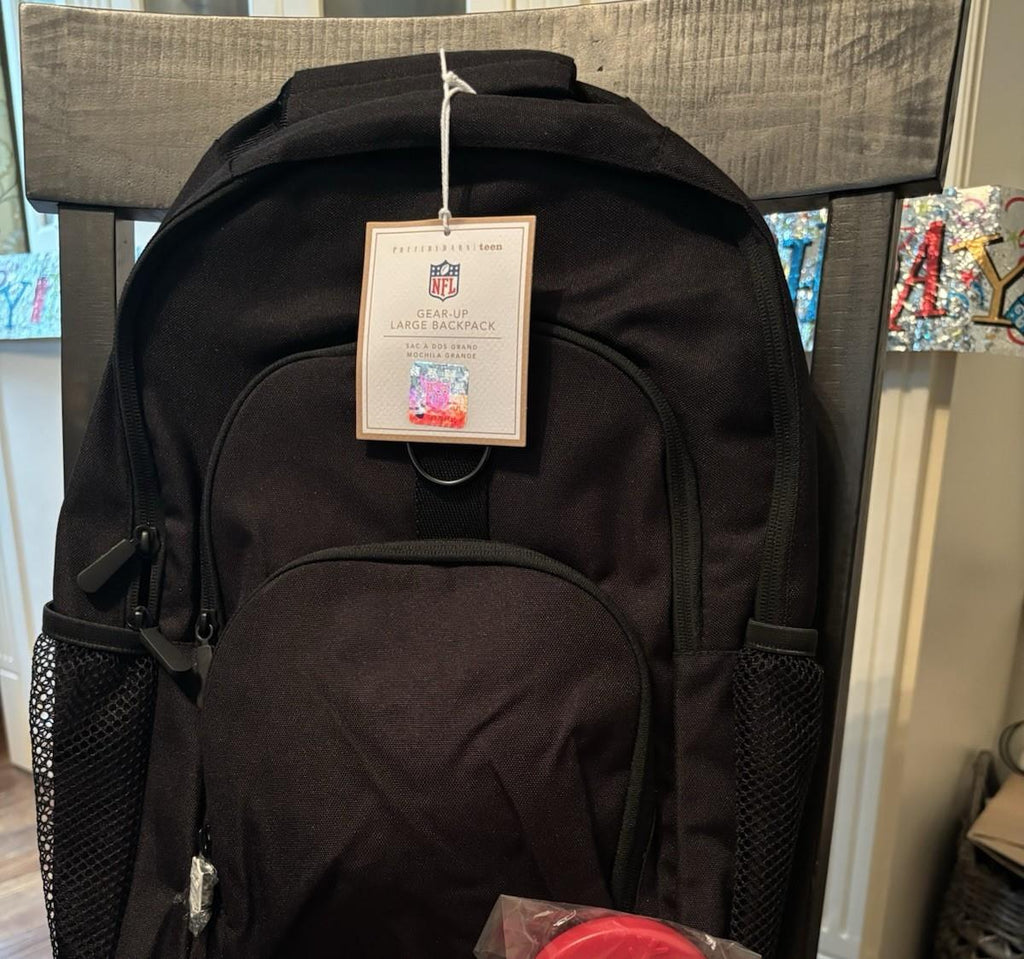 Pottery Barn School Disney Football Backpack sport bag Baseball Travel NFL kid .