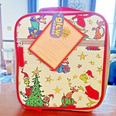 Pottery Barn School Disney Glitter Snoopy LUNCH BOX travel Bag set Barbie girl .