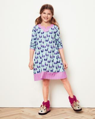 Garnet Hill Holiay pajama pj Disney Llama SLEEP Gown gift party girl ?? a