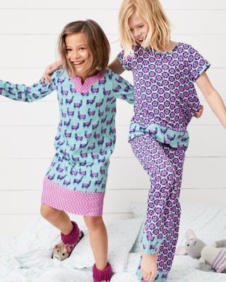 Garnet Hill Holiay pajama pj Disney Llama SLEEP Gown gift party girl ?? a